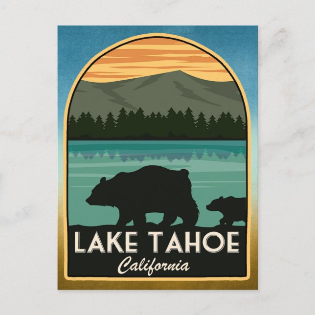 Carte Postale Lac Tahoe Californie (Devant)