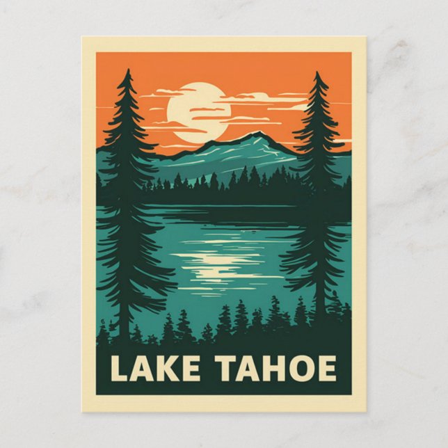 Carte Postale Lac Tahoe Californie Nevada (Devant)