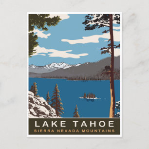 Carte Postale Lac Tahoe, Sierra Nevada, Voyage