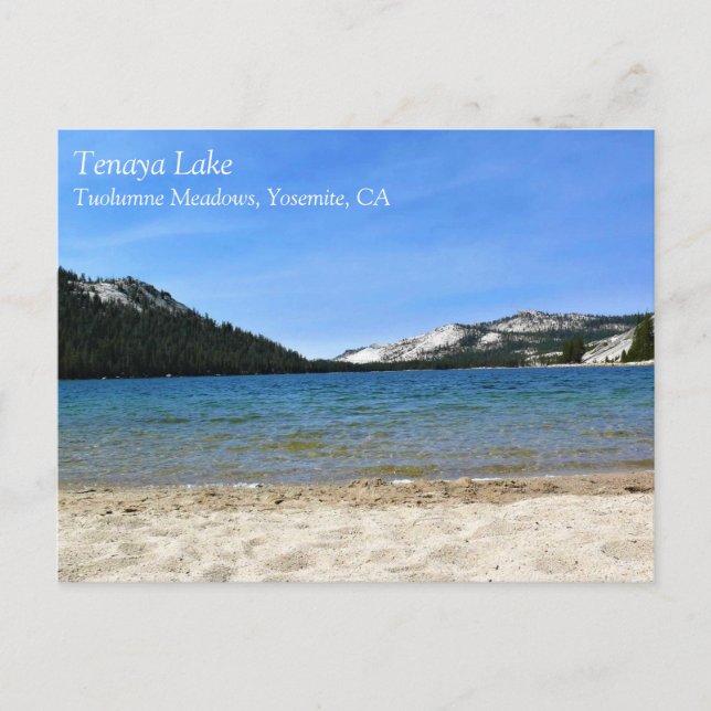Carte Postale Lac Tenaya, Yosemite, Californie (Devant)