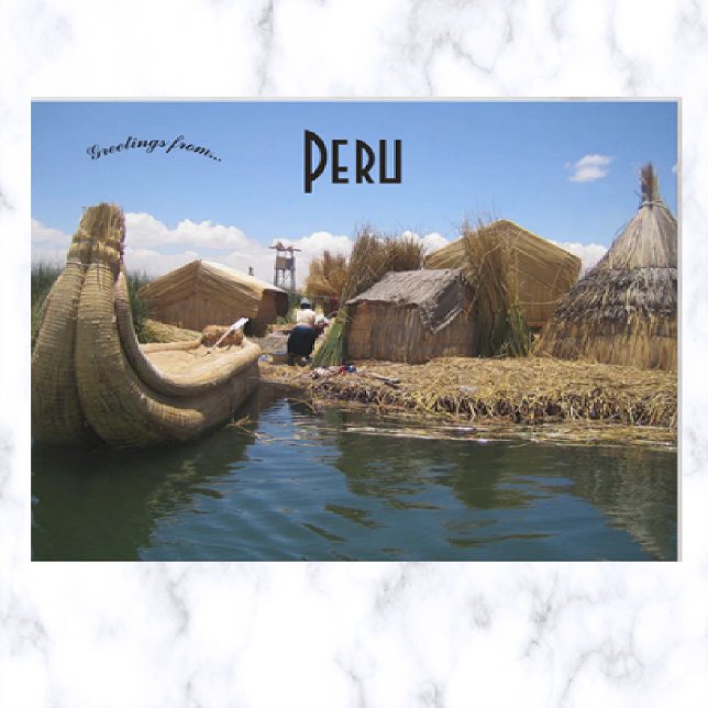 Carte Postale Lac Titicaca Pérou (Créateur téléchargé)