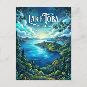 Carte Postale Lac Toba Indonésie