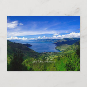Carte Postale Lac Toba, Sumatra, Indonésie