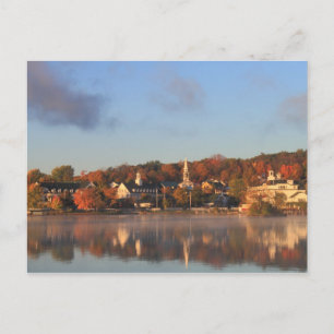 Carte Postale Lac Winnipesaukee front de mer Meredith d'automne