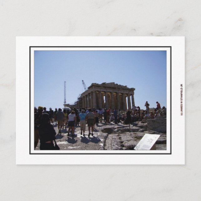 Carte Postale L'Acropole à Athènes, Grèce (Devant)