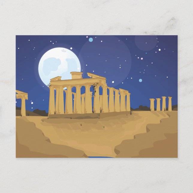 Carte Postale L'Acropole d'Athènes (Devant)