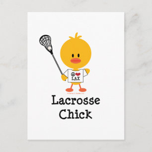Carte Postale Lacrosse Chick Postcard