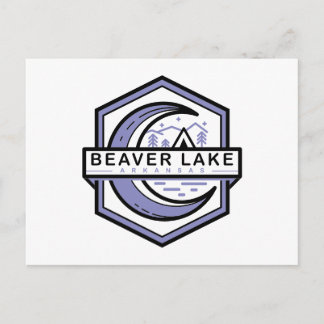 Carte Postale lacs beaver arkansas lune hexa