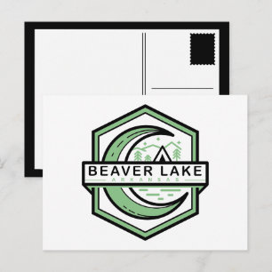 Carte Postale lacs beaver arkansas lune hexa couleur personnalis