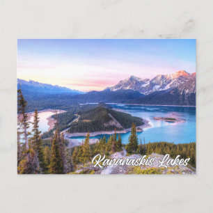 Carte Postale Lacs Kananaskis, Alberta, Canada