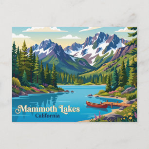 Carte Postale Lacs Mammoth États-Unis