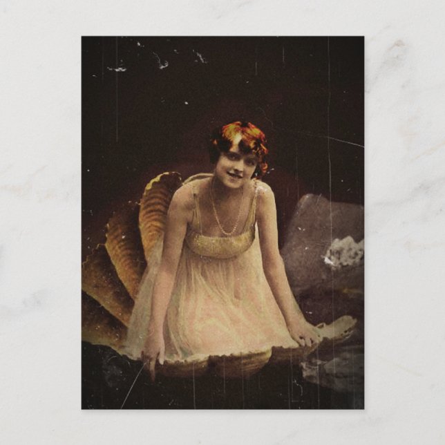 Carte Postale L'actrice de Ziegfeld en coquillage (Devant)