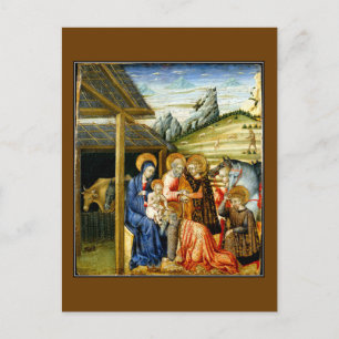 Carte Postale L'Adoration des Mages par Giovanni di Paolo