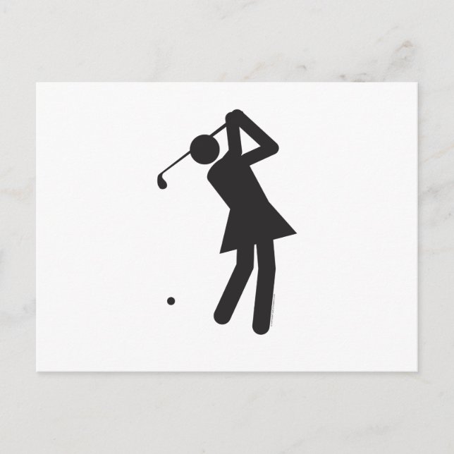 Carte Postale Lady-golfer-T (Devant)