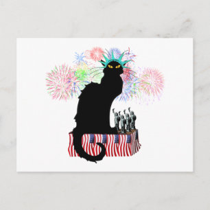 Carte Postale Lady Liberty - Patriotique Le Conversation Noir
