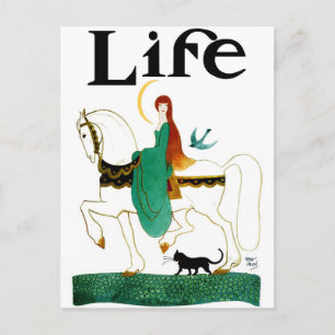 CARTE POSTALE "LADY LUCK", CHEVAL D'ÉQUITATION