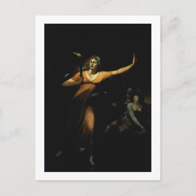 Carte Postale Lady Macbeth Sleepwalk, 1783 (huile sur toile) (Devant)
