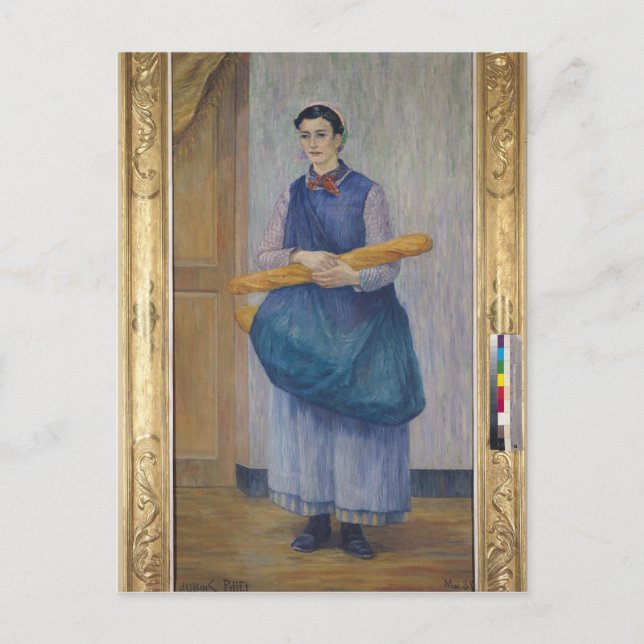 Carte Postale Lady portant du pain, 1889 (Devant)