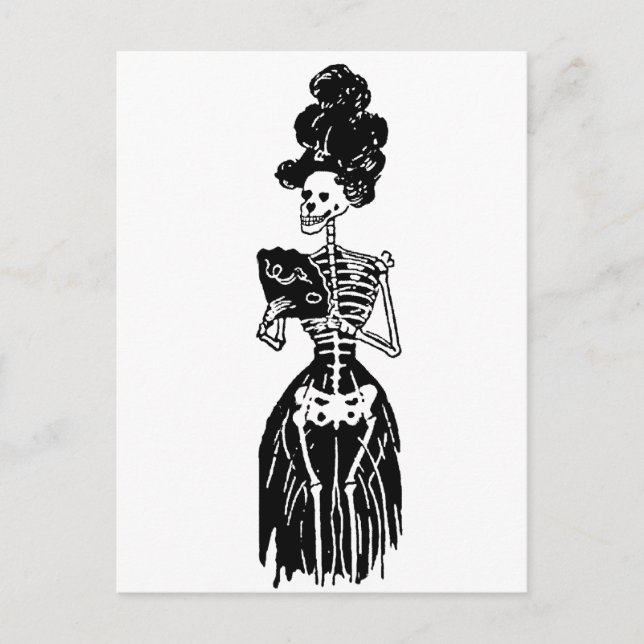 Carte Postale Lady Skeleton (Devant)