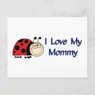 Carte Postale Ladybug J'Aime Ma Maman