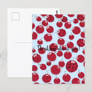 Carte Postale Ladybug Shindig