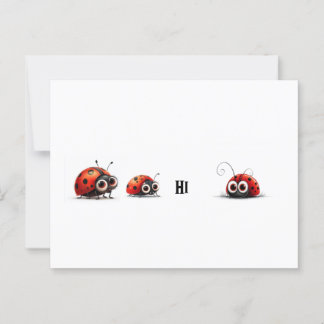 Carte Postale Ladybugs Dit Salut