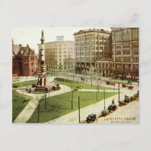 Carte Postale Lafayette Carré Buffalo NY 1915 vintage