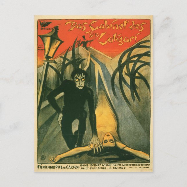 Carte Postale L'affiche du cabinet du Dr Caligari (Devant)