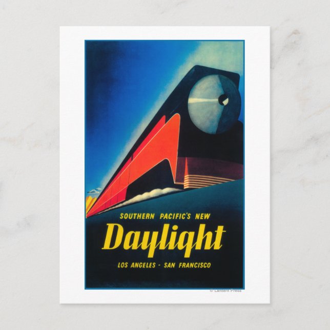 Carte Postale L'affiche promotionnelle de train de lumière du (Devant)
