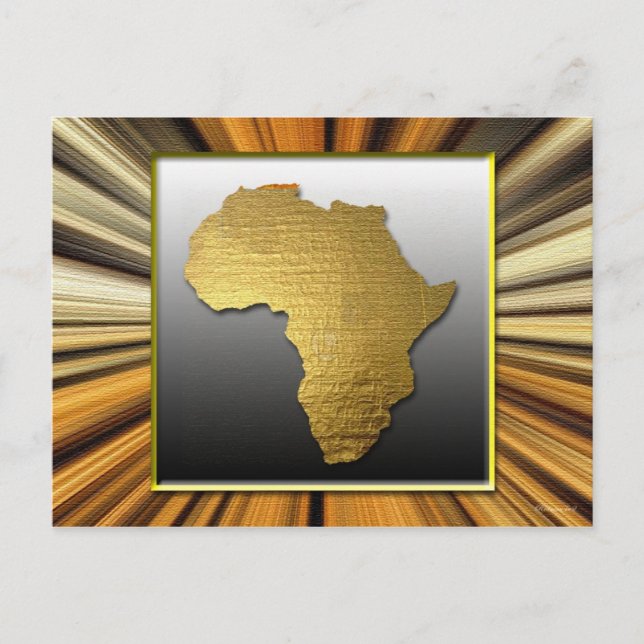 Carte Postale L'Afrique Terre d'or (Devant)