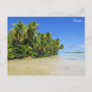 Carte Postale Lagon Bleu de Rangiroa