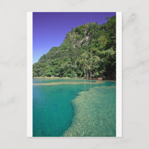 Carte Postale Lagon vert paradisiaque Semuc Champey Guatemala