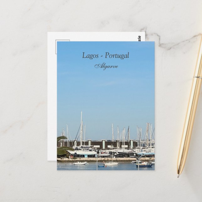 Carte Postale Lagos - Portugal  (Devant/Arrière en situation)