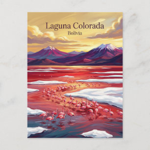 Carte Postale Lagune Colorada Bolivie