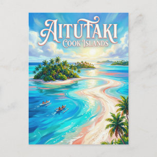 Carte Postale Lagune d'Aitutaki Îles Cook
