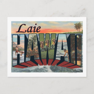 Carte Postale Laie, HawaiiGrandes lettres ScènesLaie, HI