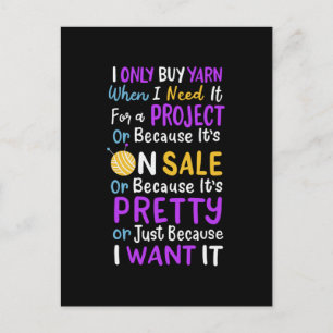 Carte Postale Laine de Tricot tricot