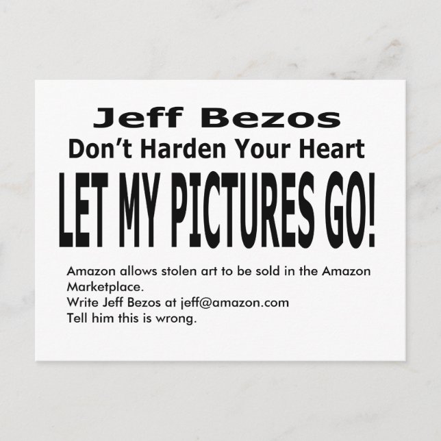 Carte Postale Laisse Mes Photos Aller ! (Devant)