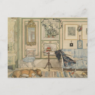 Carte Postale Laisser Dormir Les Chiens Mentir L'Aquarelle Suédo