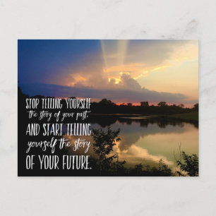 Carte Postale Laisser tomber votre précédente citation inspirant