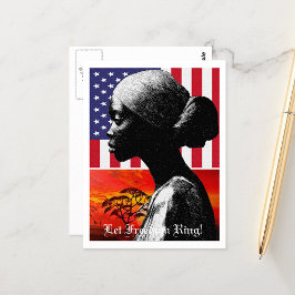 Carte Postale Laissez la liberté tourner