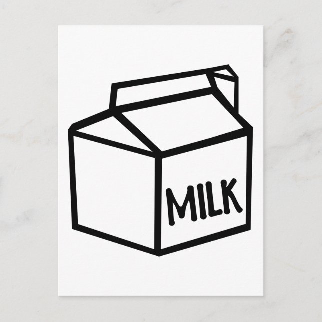 Carte Postale Lait (Devant)