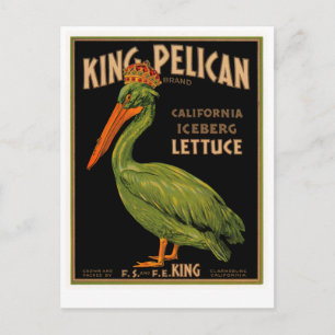 Carte Postale Laitue de marque King Pelican