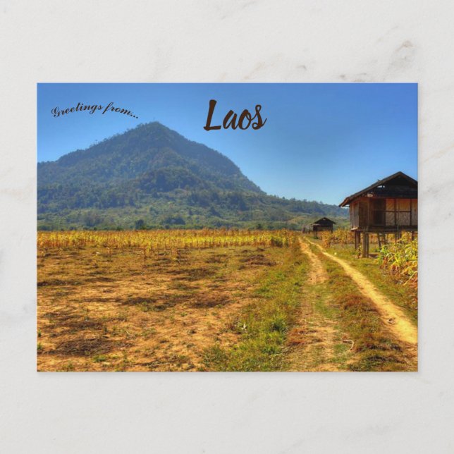 Carte Postale Lak Sao Laos (Devant)