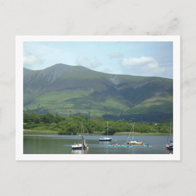 Carte Postale Lake District Mountain & boats (Devant)