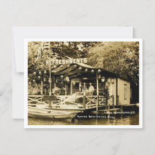 Carte Postale Lake Hopatcong NG House Bateau River Styx 1910