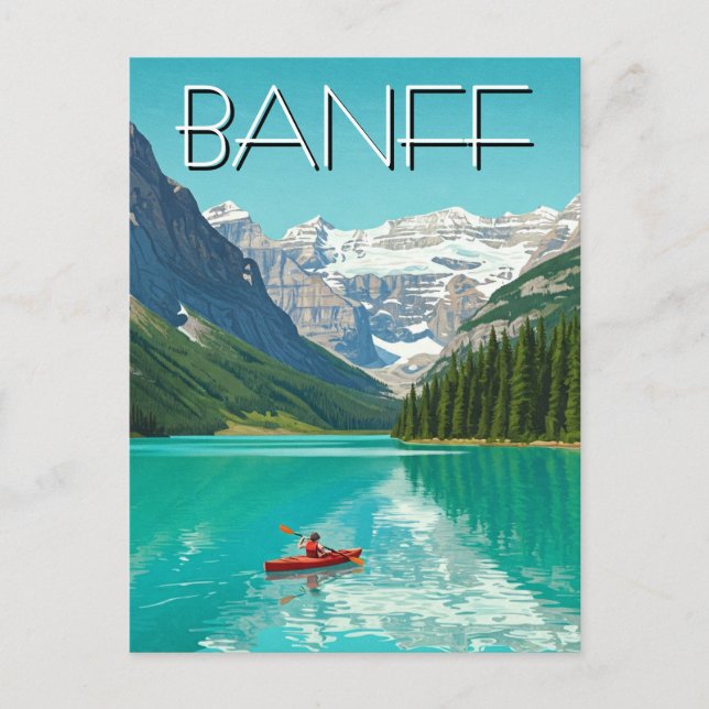 Carte Postale Lake Louise à Parc national Banff Canada (Devant)