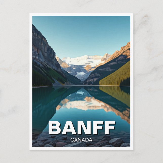 Carte Postale Lake Louise à Parc national Banff Canada (Devant)