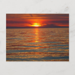 Carte Postale Lake Michigan Sunset Postcard