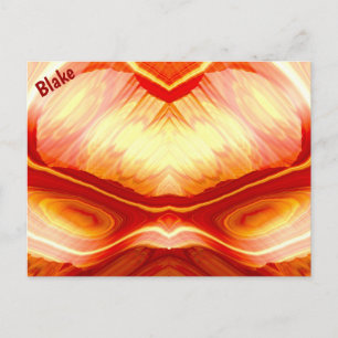 Carte Postale LAKE ~ Motif de conception fractale 3D ~